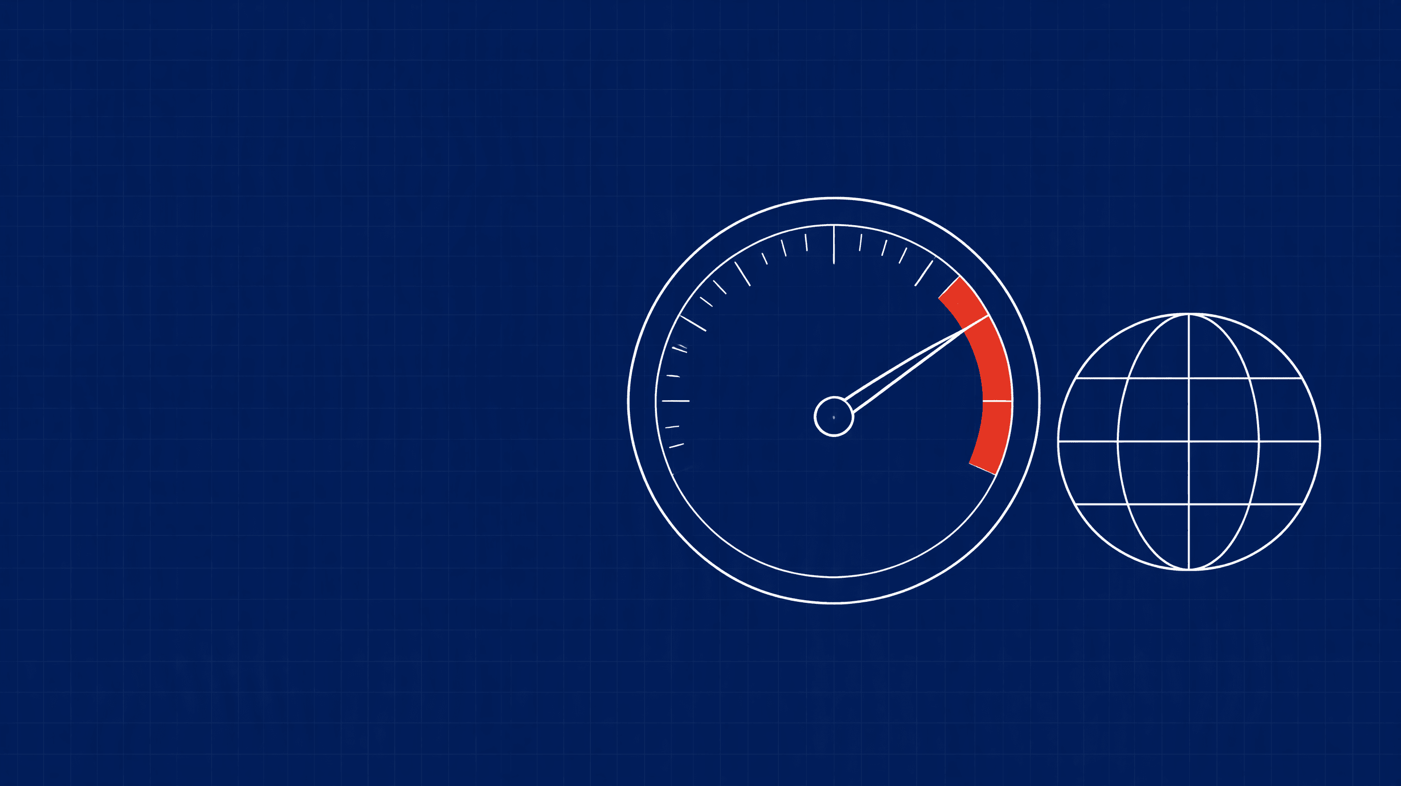 A gauge with its needle drifting into the red zone, representing a sending domain's reputation slipping.